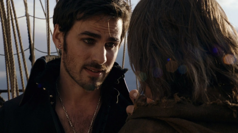 Captain Hook talking to Rumpelstiltskin