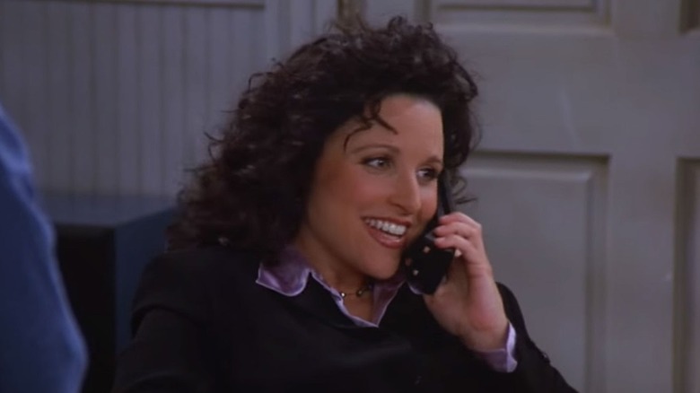 Elaine on the phone