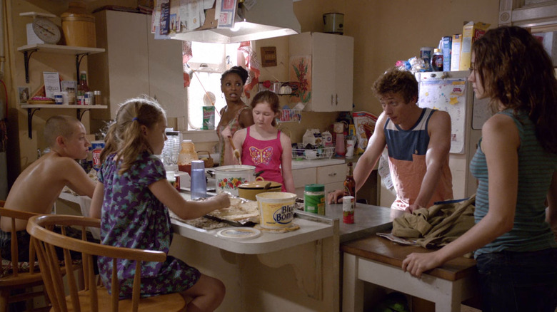 The Gallaghers share a typically crazy meal