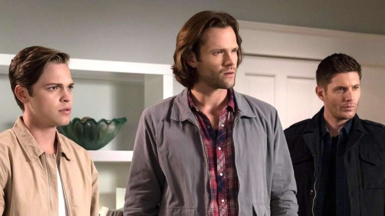 A confused Sam and Dean stand by Jack