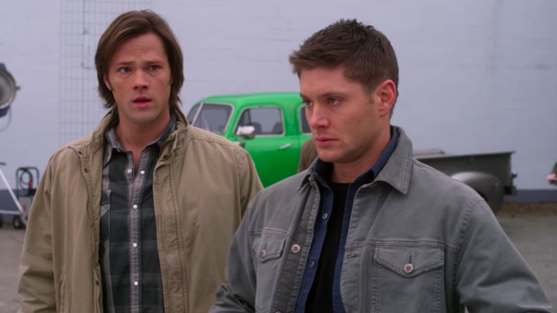 Dean is annoyed and Sam is surprised in the episode "The French Mistake"