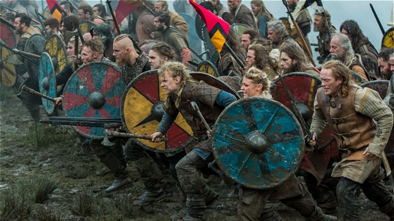 Vikings prepare for battle