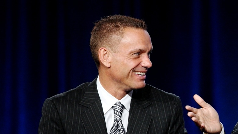 Kevin Harrington smiling on stage