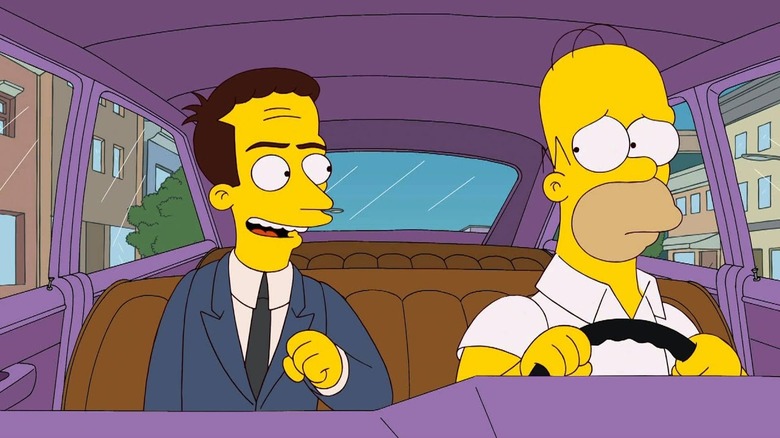 Dan Gillick and Homer Simpson go for a drive