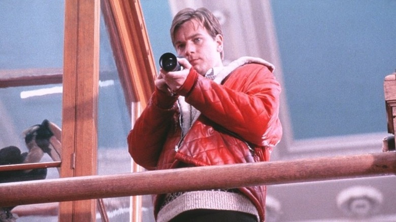 Ewan McGregor taking a picture