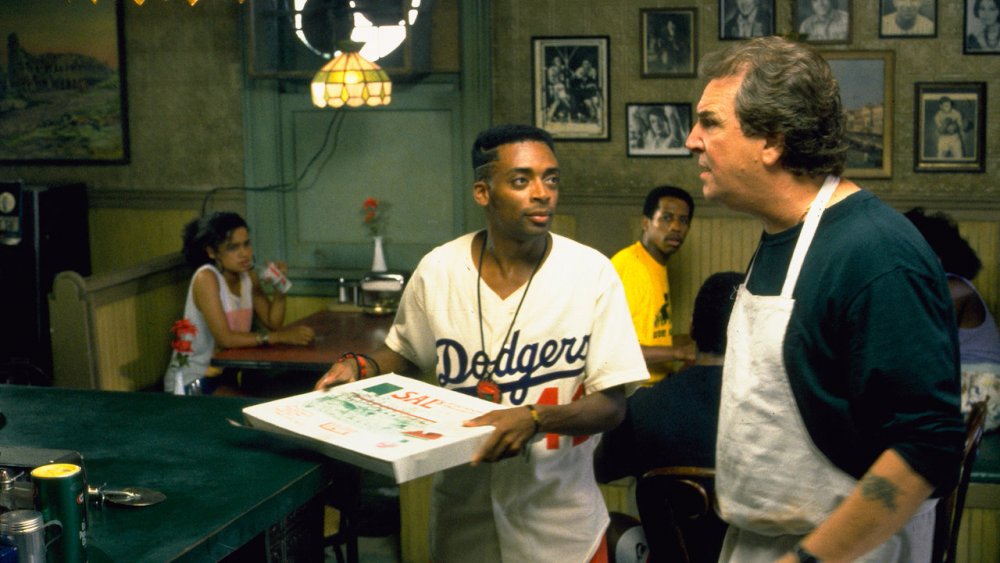 Spike Lee as Mookie and Danny Aiello as Sal in Do the Right Thing