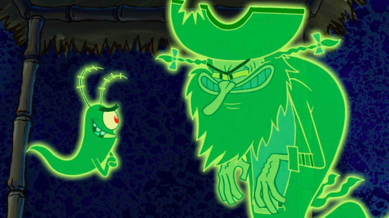 Plankton and the Flying Dutchman smirk