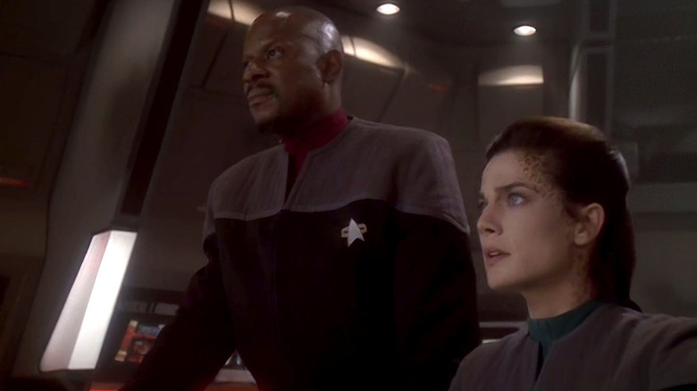 Sisko and Dax on the bridge