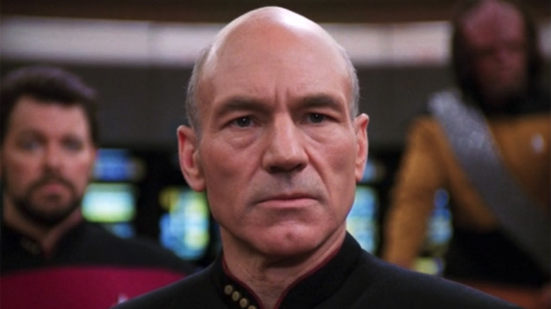 Picard commands the Enterprise