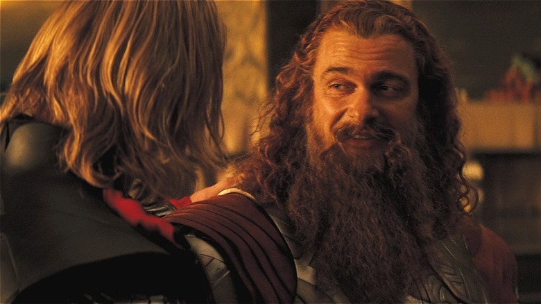 Thor comforts Volstagg 