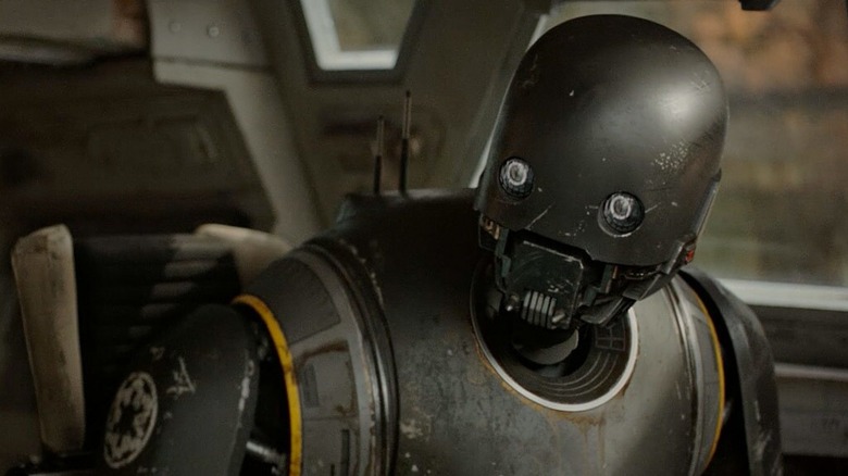 K-2SO sitting in co-pilot seat