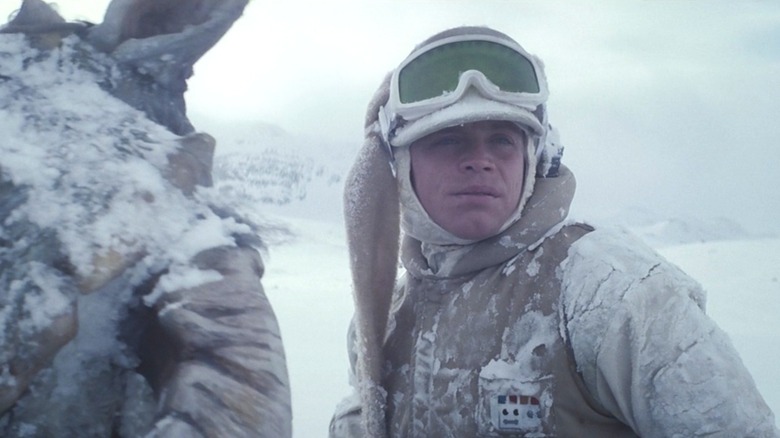 Luke Skywalker surveys Hoth