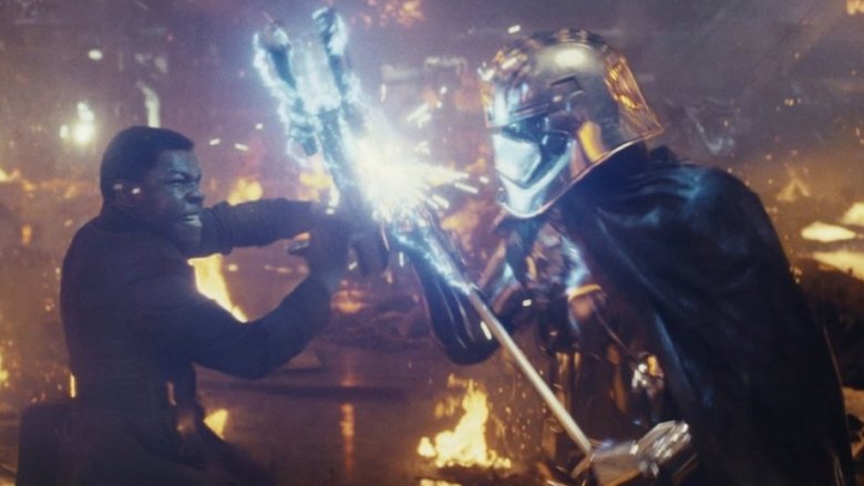 Finn and Captain Phasma