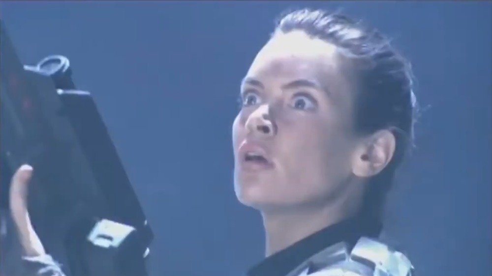 Starship Troopers soldier shocked