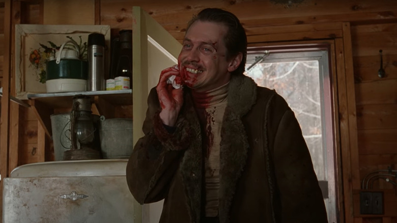 Steve Buscemi bleeding from the face