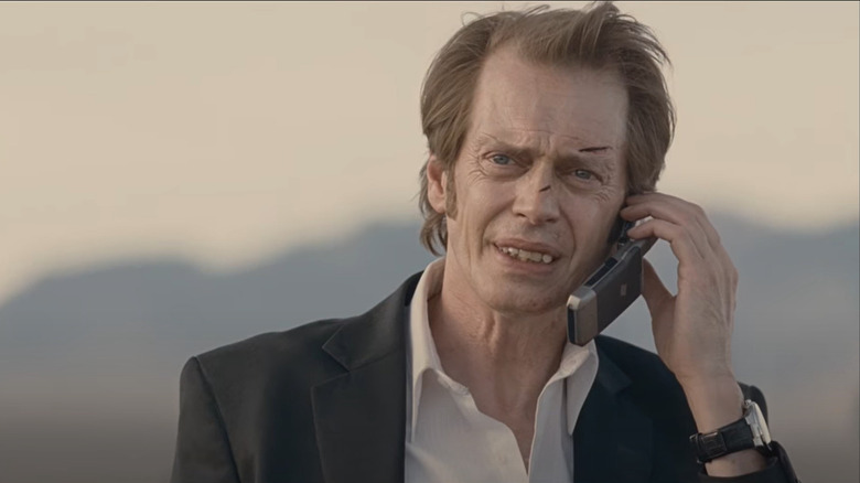 Steve Buscemi on the phone