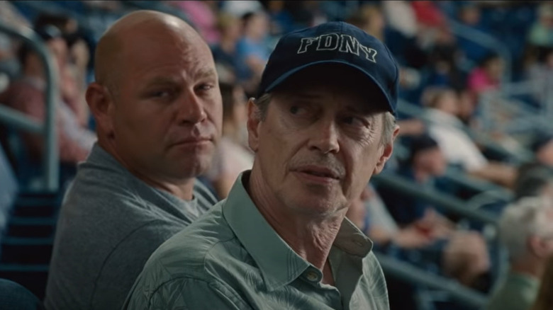 Steve Buscemi at baseball game