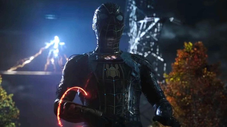 Spider-Man in his black and gold suit