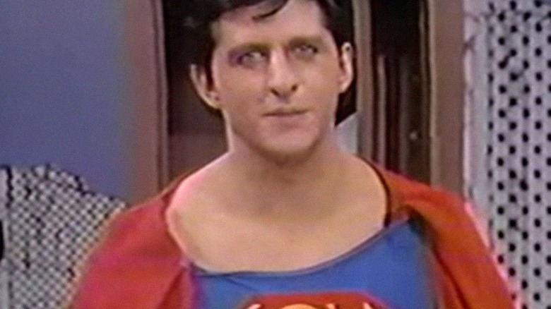 Superman looking serious