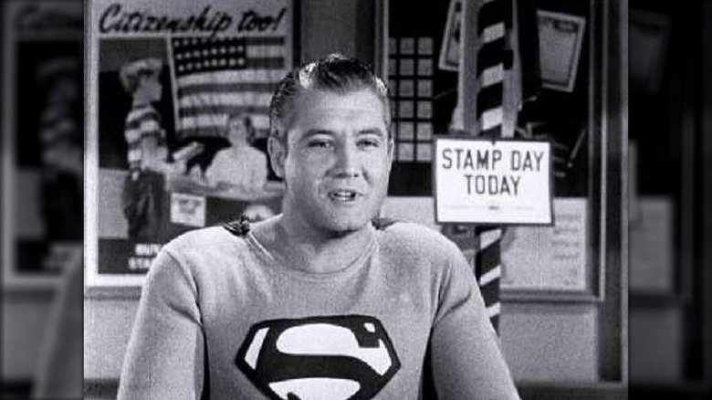 Superman talking Stamp day