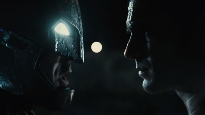 Batman faces Superman