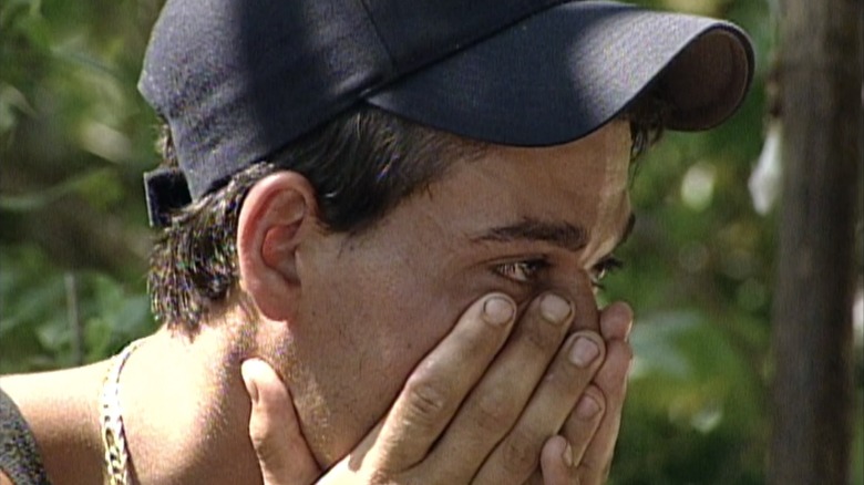 Survivor contestant crying