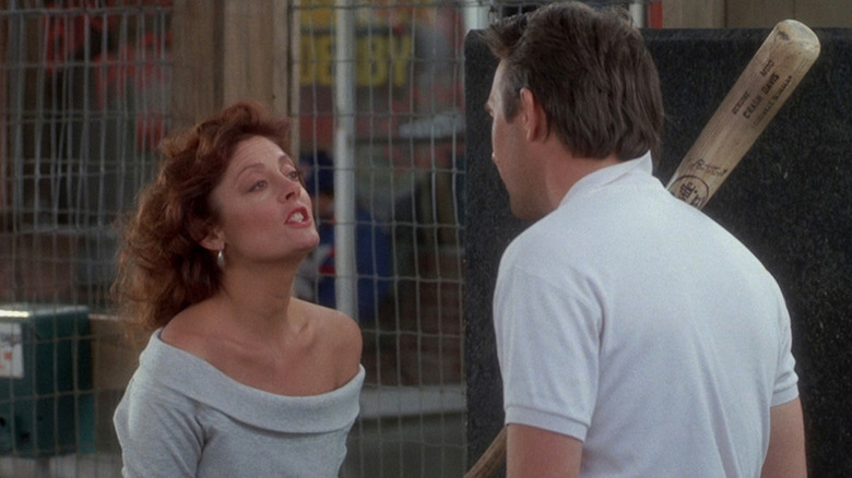 Susan Sarandon yells at Kevin Costner