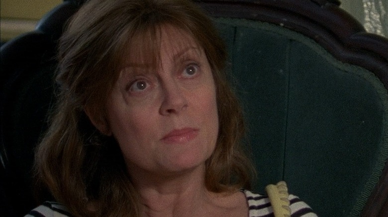 Susan Sarandon looks upward