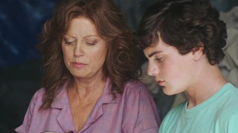 Susan Sarandon and Marcello Conte look down