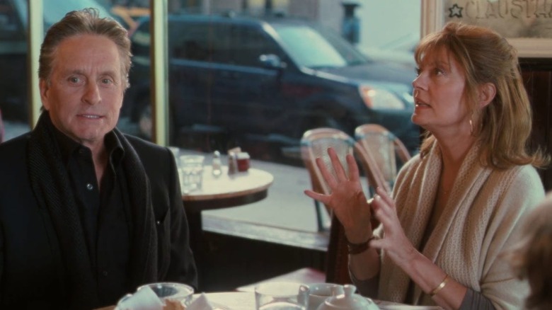 Ben and Nancy sit at a table in 2009's "Solitary Man"