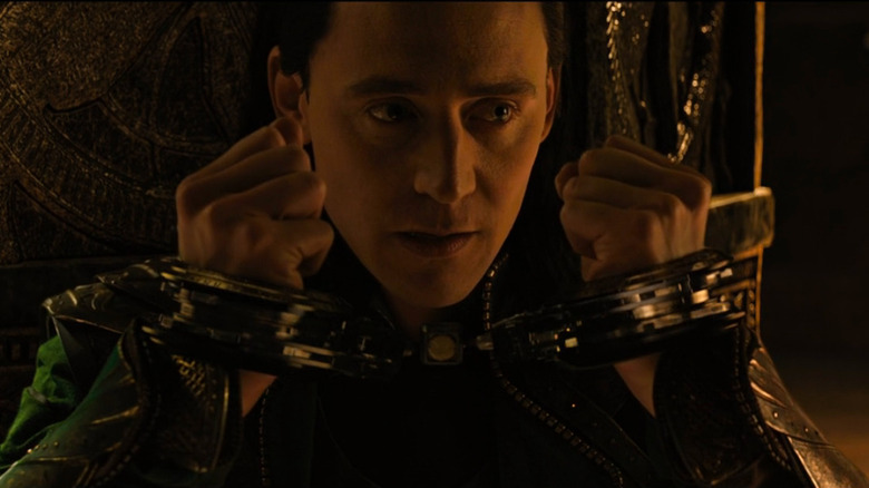 Tom Hiddleston Loki handcuffs