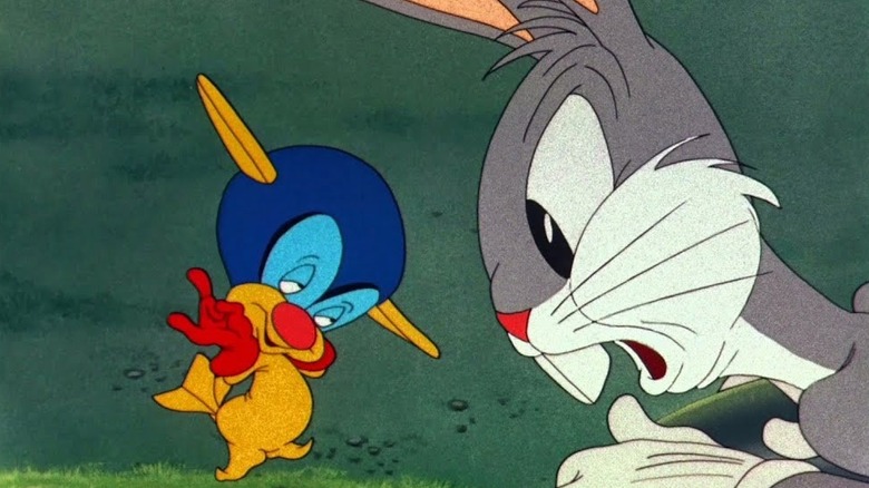 Bugs Bunny meeting a Gremlin