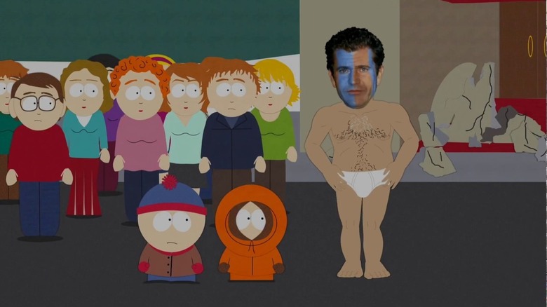 Mel Gibson going crazy in South Park