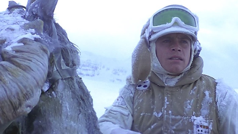 Luke exploring the planet Hoth