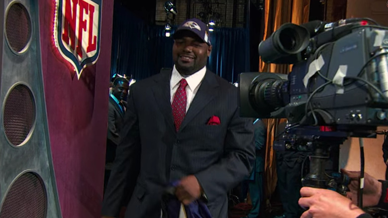 Michael Oher gets drafted by the Ravens.