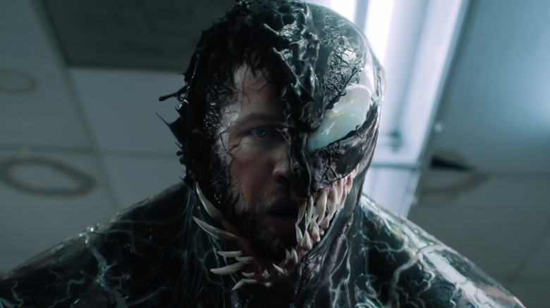 Tom Hardy inside Venom