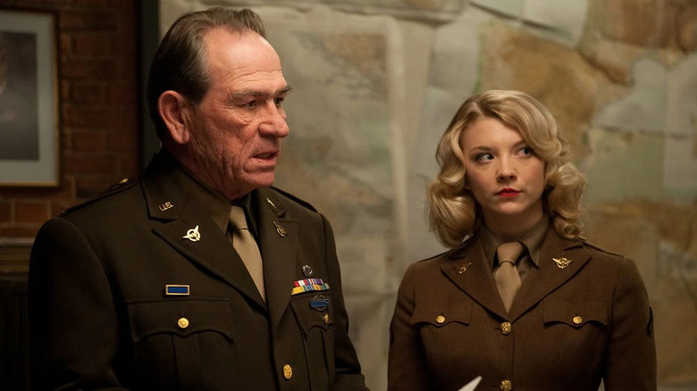 Tommy Lee Jones and Natalie Dormer order in Captain America