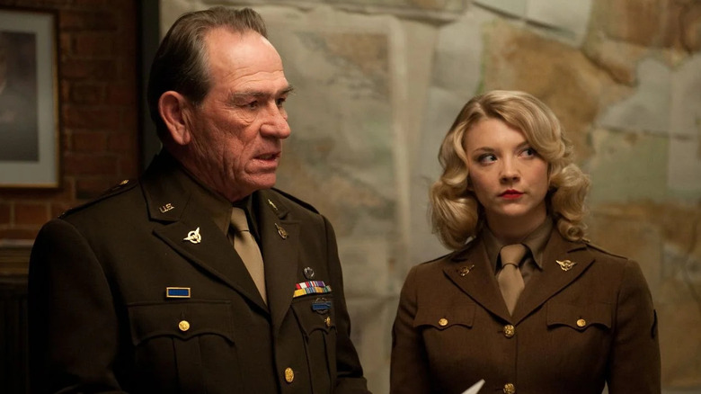 Colonel Phillips and Lorraine issue orders in "Captain America: The First Avenger" (2011)