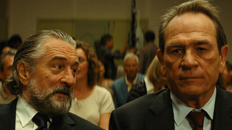 Tommy Lee Jones glares in The Family