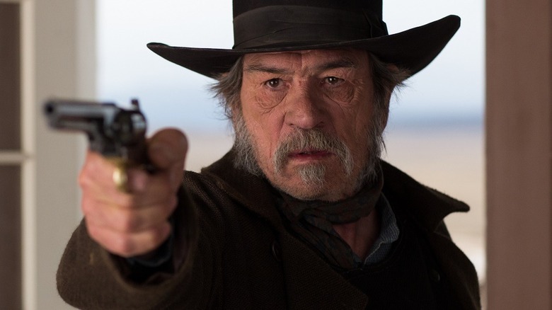 Tommy Lee Jones shoots in The Homesman