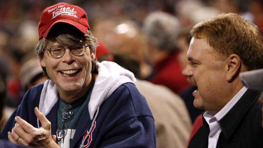 Stephen King at Red Sox game