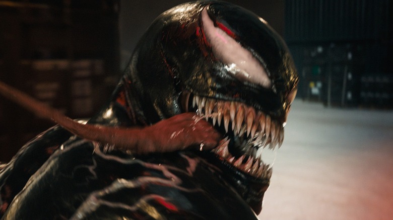 Venom looking behind him