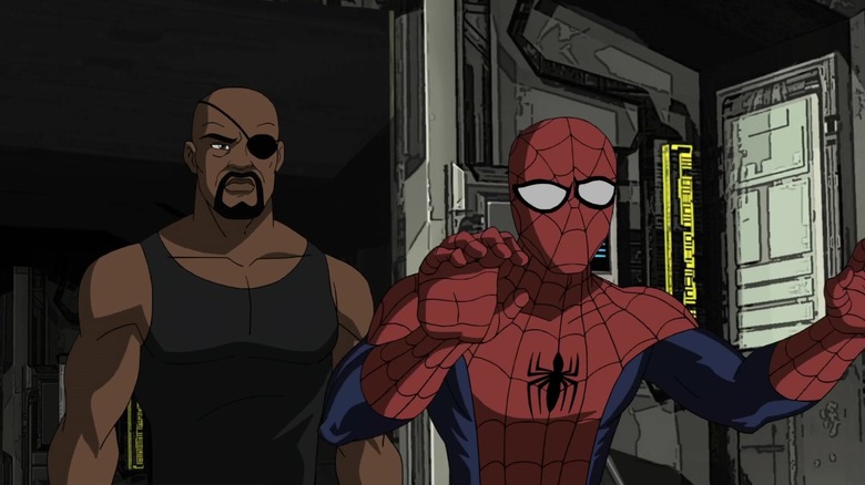 Spider-Man and Nick Fury