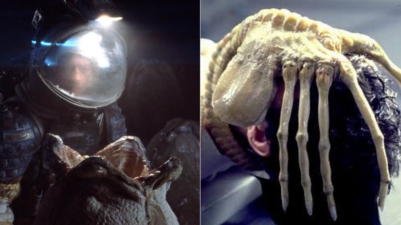 Alien Ovomorph and Facehugger