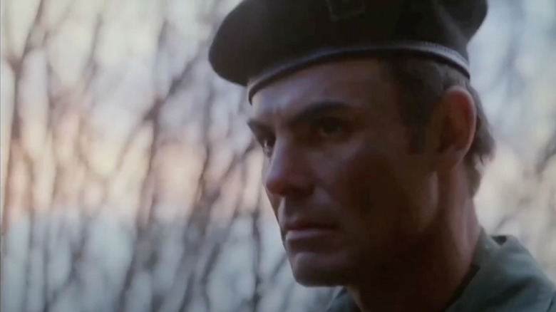 John Saxon as Green Beret