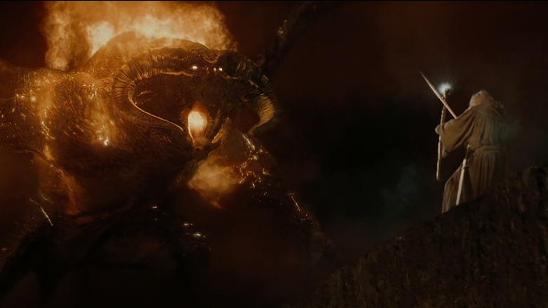 Gandalf fights the Balrog