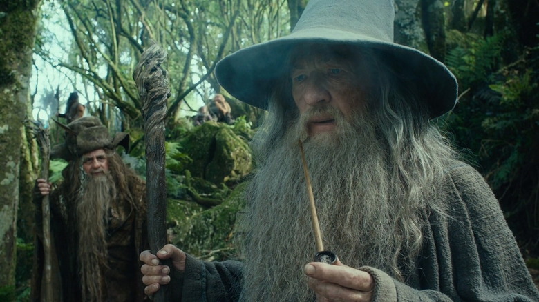 Gandalf and Radagast smoking