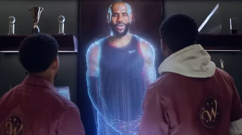 Hologram LeBron James showing up for a cameo