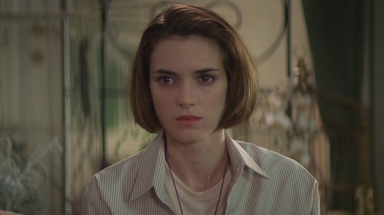 Winona Ryder stares coldly