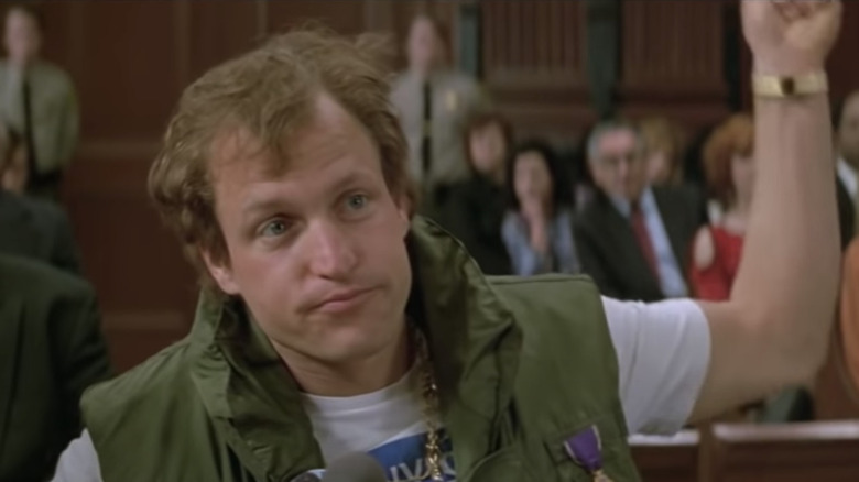 Woody Harrelson in courtroom